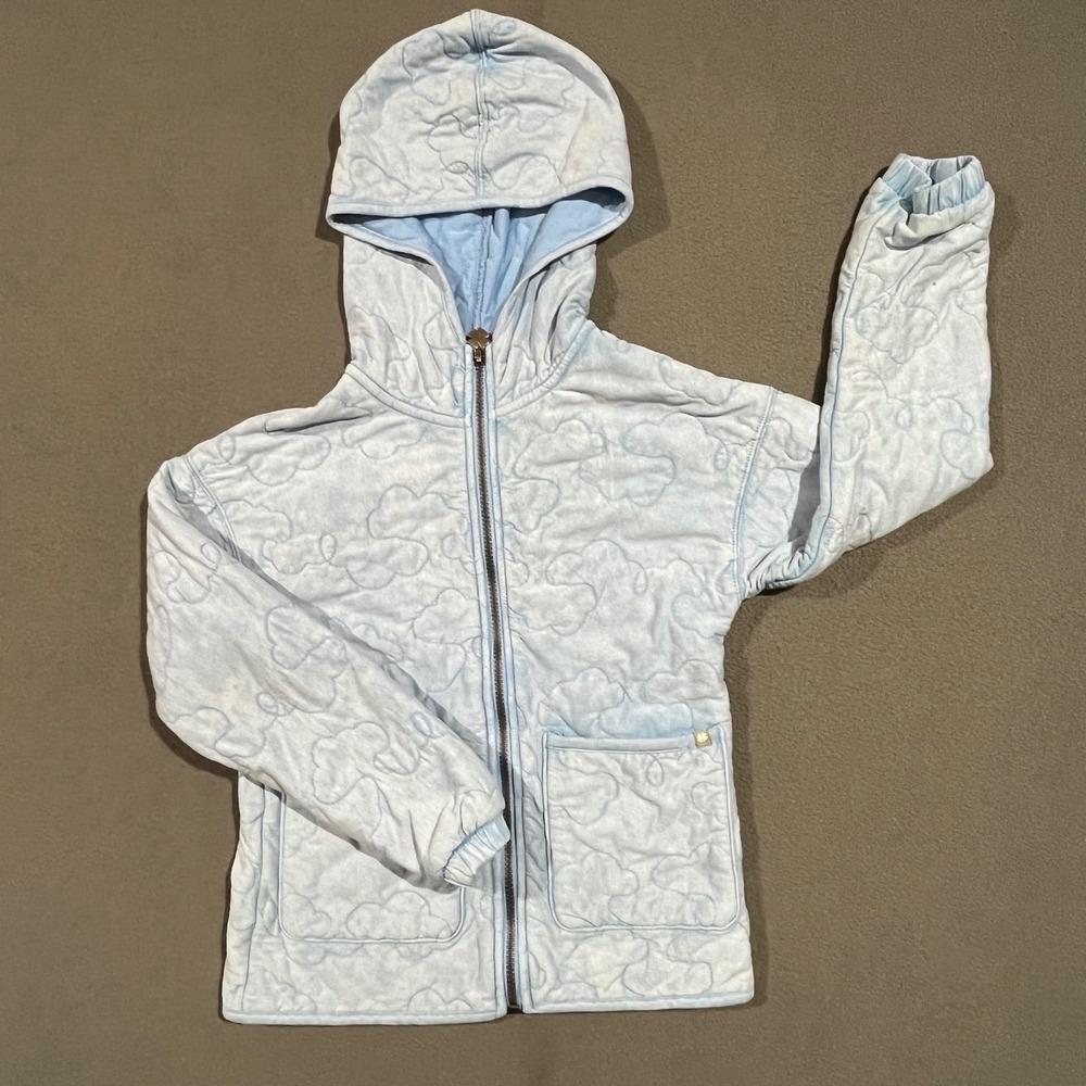 Lucky Brand‎ Cloud Quilted Full Zip Hoodie, Blue, Girls Size M (10/12)